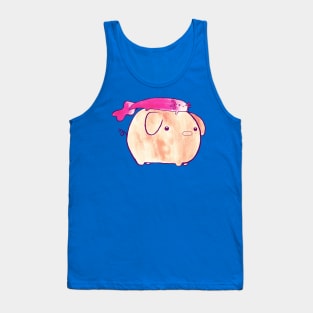 Axolotl and Pig Watercolor Tank Top